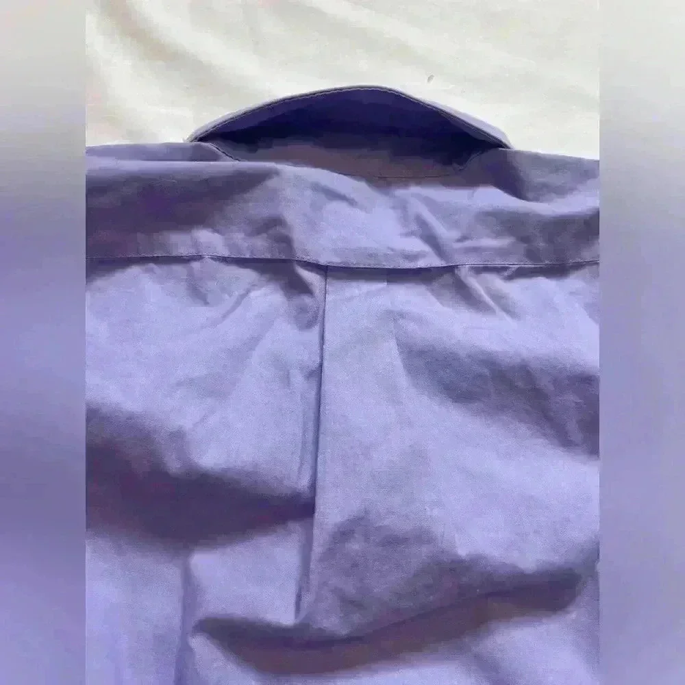 Bergamo New York Boys Size 14 Dress Shirt Purple